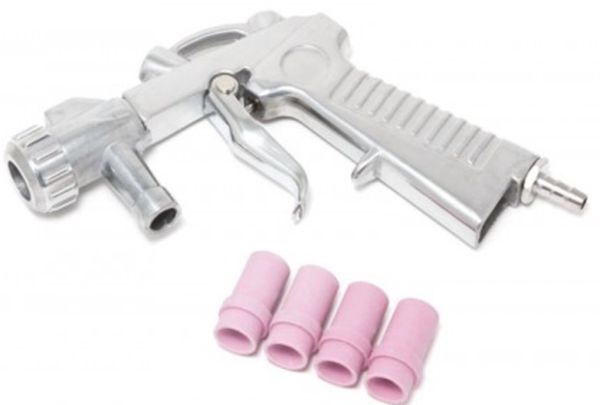 Пистолет для пескоструйного аппарата SBCG с комплектом сопел 4шт (4,5,6,7мм). 28665       RF-SBC-GUN5