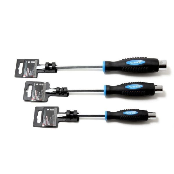 Отвертка шлицевая силовая магнитная под ключ "Profi" S2 SL8.0х175мм, на пластиковом держателе 26915       F-70280175