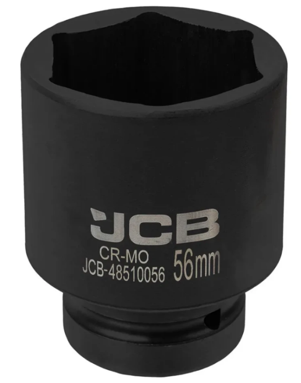 Головка ударная глубокая 1", 56мм (6гр.) 60637 JCB-48510056