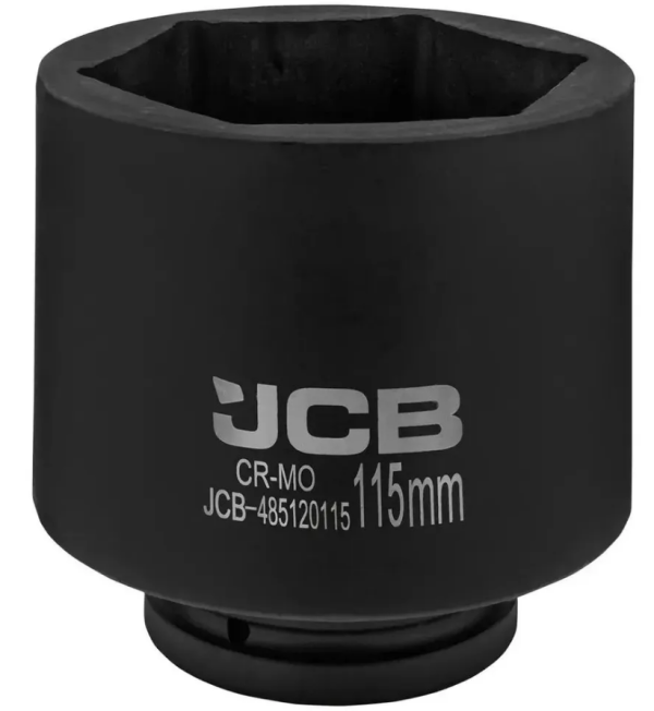 Головка ударная глубокая 115мм (6гр.), 1" 61702 JCB-485120115