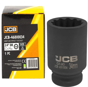 Головка ударная глубокая 3/4", 34мм (12гр.) 59835 JCB-46810034