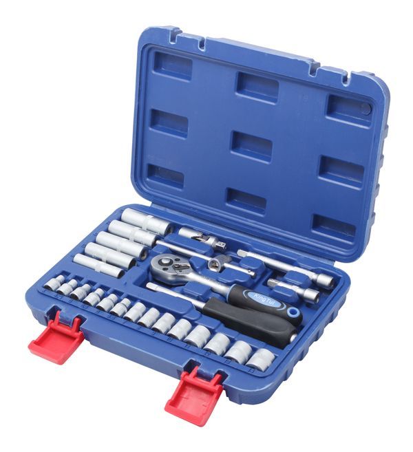 Набор инструментов 26 предметов 1/4" (4-14мм, 6-гран.) KINGTUL 2742        KT26