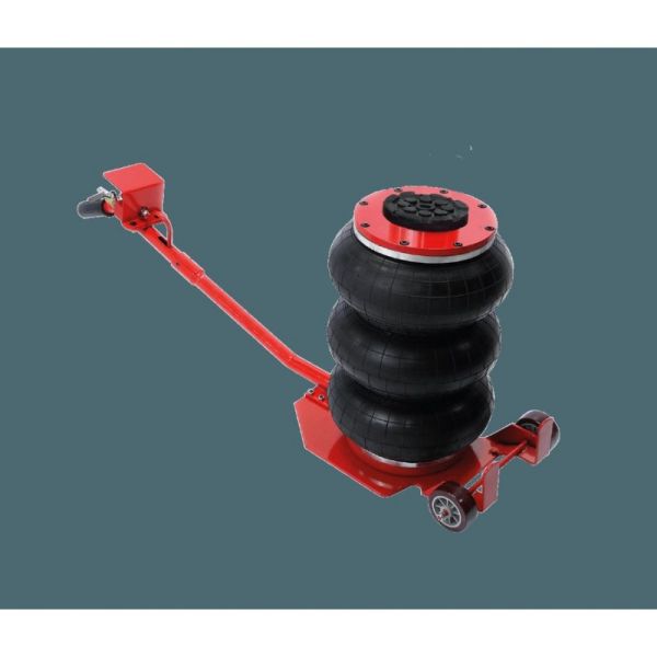 Домкрат подкатной пневматический 3т(6-12bar, h min 135мм, h max 420мм, 3 подушки, Ø270мм) 47103       F-YHQD-3WT-270A