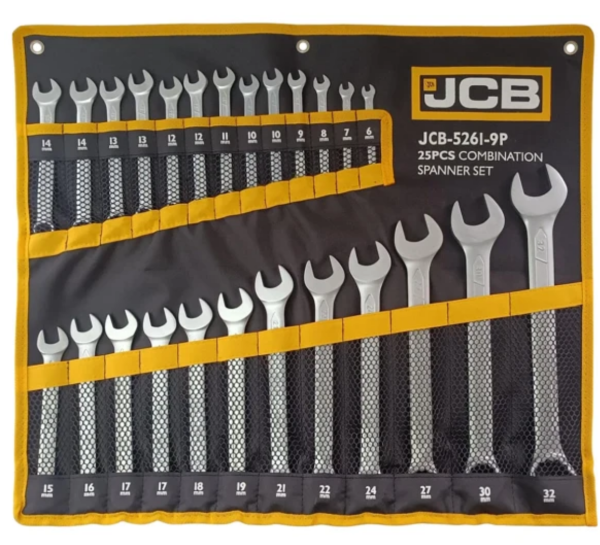 Набор ключей комбинированных 25пр. 59604 JCB-5261-9P