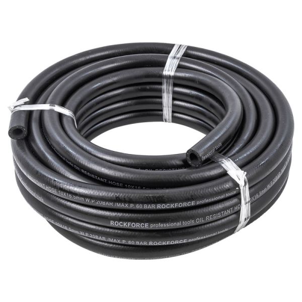 Шланг резиновый армированый бензо-маслостойкий 10х16.5ммх10м(повышенная гибкость и сопротивление к 46942       RF-AHC-55/8B