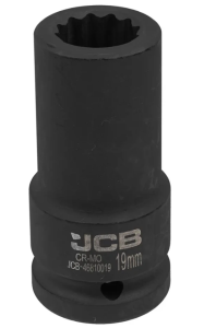 Головка ударная глубокая 3/4", 19мм (12гр.) 59826 JCB-46810019