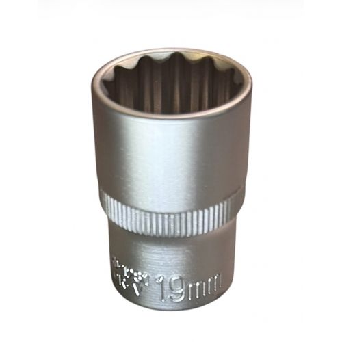 Головка торцевая 1/2" 12гр. 19мм L38мм CrV "H-D" HD-1281 HD-1281