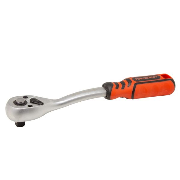 Трещотка реверсивная с прорезиненной ручкой 3/8''(L-200мм, 72зуб) 51423 FK-80723