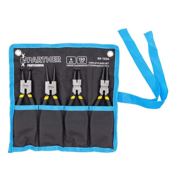 Набор съемников стопорных колец, 4 предмета (L-150мм), на полотне 28373       PA-68-150A