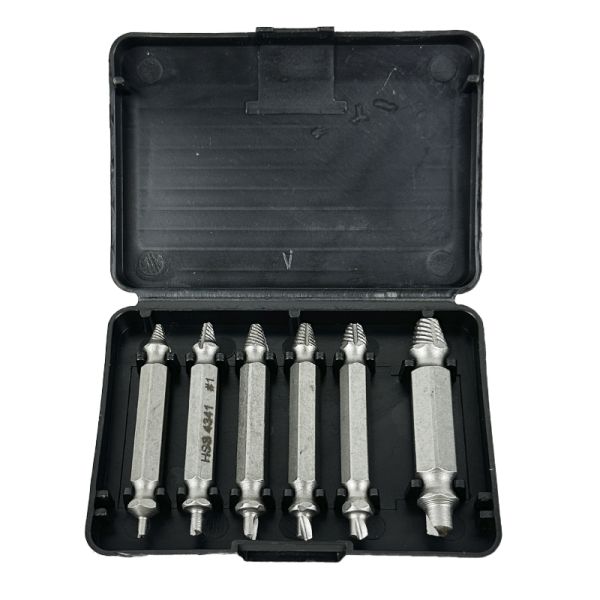 Набор сверл для извлечения поврежденных винтов (6 пр.) (L=50мм) A1-QD111 QD111