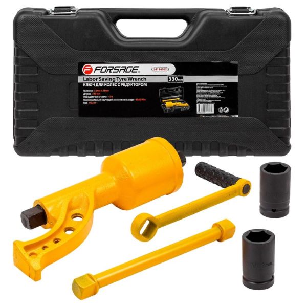 Гайковерт ручной с редуктором (Головки-32мм и 33мм, длина-330мм, передаточное число 1:78, 6800 Н/м) 28725       F-34114102