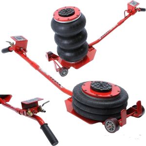 Домкрат подкатной пневматический 3т(6-12bar, h min 135мм, h max 400-450мм, 3 подушки, Ø270мм) AK012 AK-111CGC-806