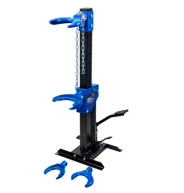 Стяжка пружин гидравлическая напольная, 1т. 60735 F-1555