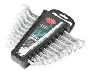 Набор ключей комбинированных 15грд., 10 предметов (6, 8, 10, 12-17, 19мм), в пластиковом держателе 17097       RF-5106