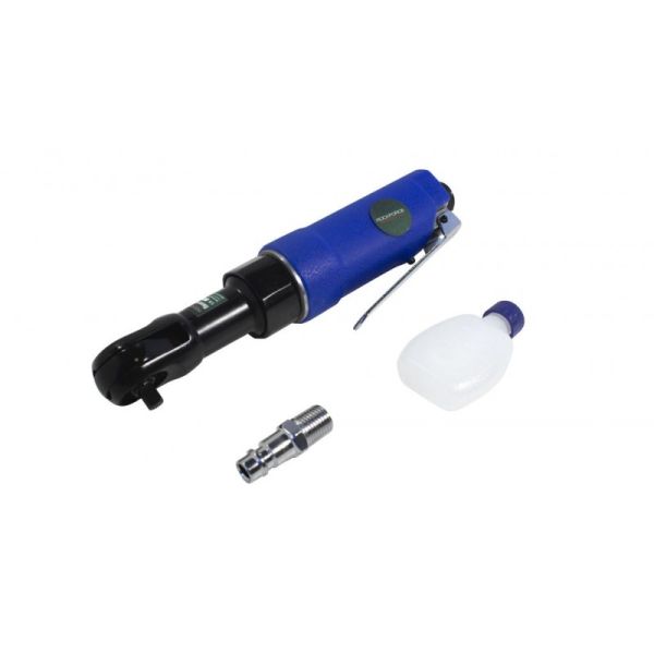 Пневмотрещотка с прорезиненной рукояткой 36Нм, 1/4''(потребление 77л/мин, 240 об/мин, L-200мм,6.3Bar 50346 F-RP7414