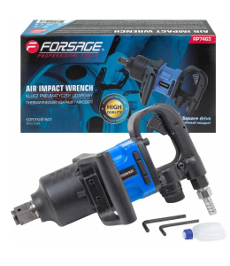 Пневмогайковерт ударный с коротким валом,реверсом и регулировкой усилия 1''(2000Hм, 6000 об/мин,6.3b 50502 F-RP7463