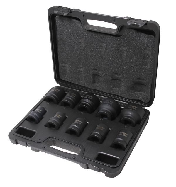 Набор головок ударных 3/4" 10 предметов (6гр.) (17,19,22,24,27,30,32,36,41,46мм)в кейсе. 16247       F-6101-5MPB(пл.кейс)