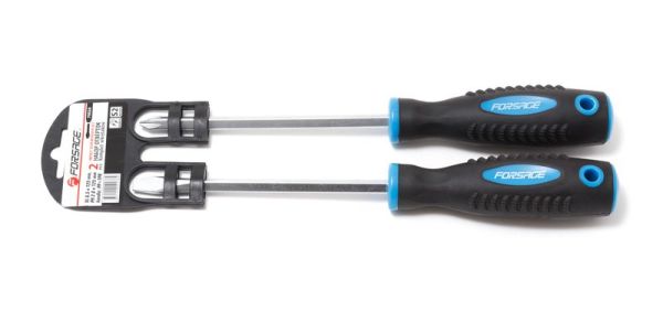 Набор отверток магнитных "Profi" 2 предмета(SL6.5х125мм; PH2х125мм)в пластиковом держателе 27174       F-7002A