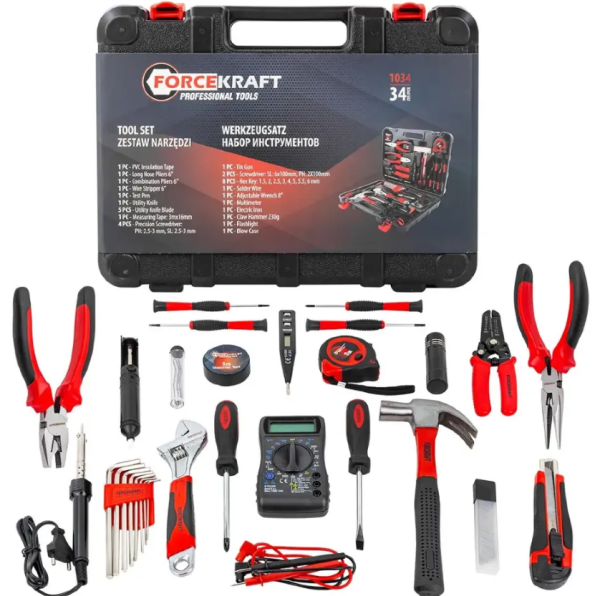 Набор инструментов 34пр.,в кейсе 57720 FK-1034