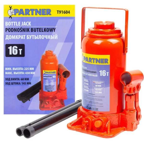 Домкрат бутылочный 16т 52696 PA-T91604