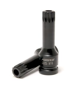 Головка-бита SPLINE глубокая ударная1/2", M16 с отверстием (L-78мм) 47206       F-24807816T