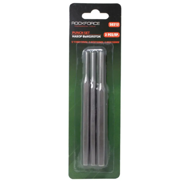 Набор выколоток, 3пр.(6х150мм, 5х150мм, 3х150мм),в блистере 50674 RF-50312