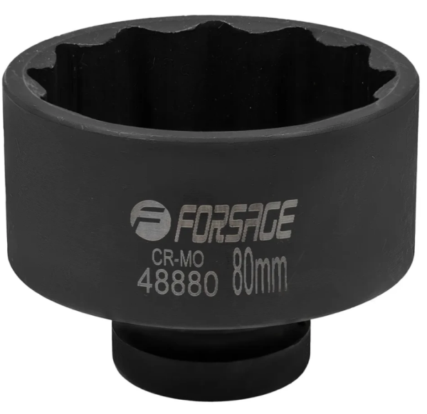 Головка ударная 1", 80мм (12гр.) 57509 F-48880