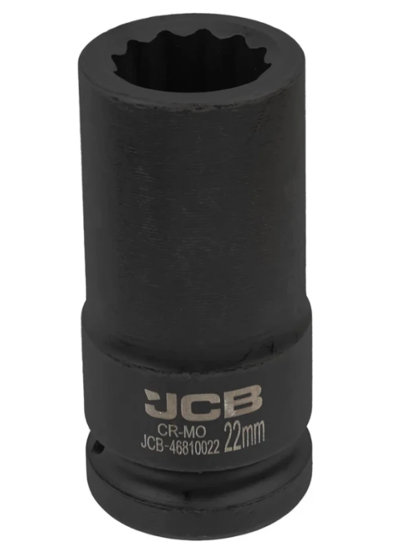 Головка ударная глубокая 3/4", 22мм (12гр.) 59828 JCB-46810022
